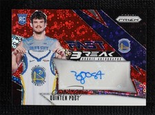 2024-25 Panini Prizm Fast Break Rookie Red 60/99 Quinten Post #FBR-QPW Auto 1p7c