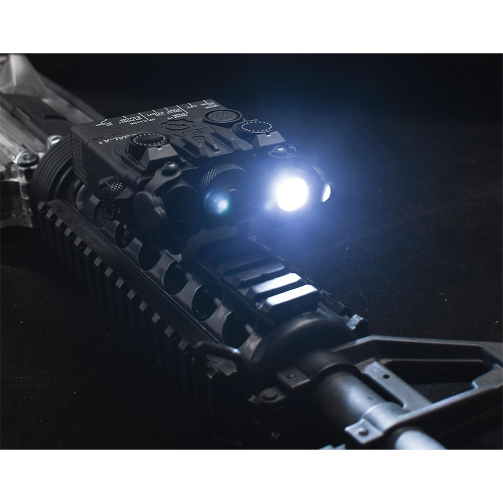 For Black DBAL-A2 Green IR Aiming Laser with white Hunting Strobe