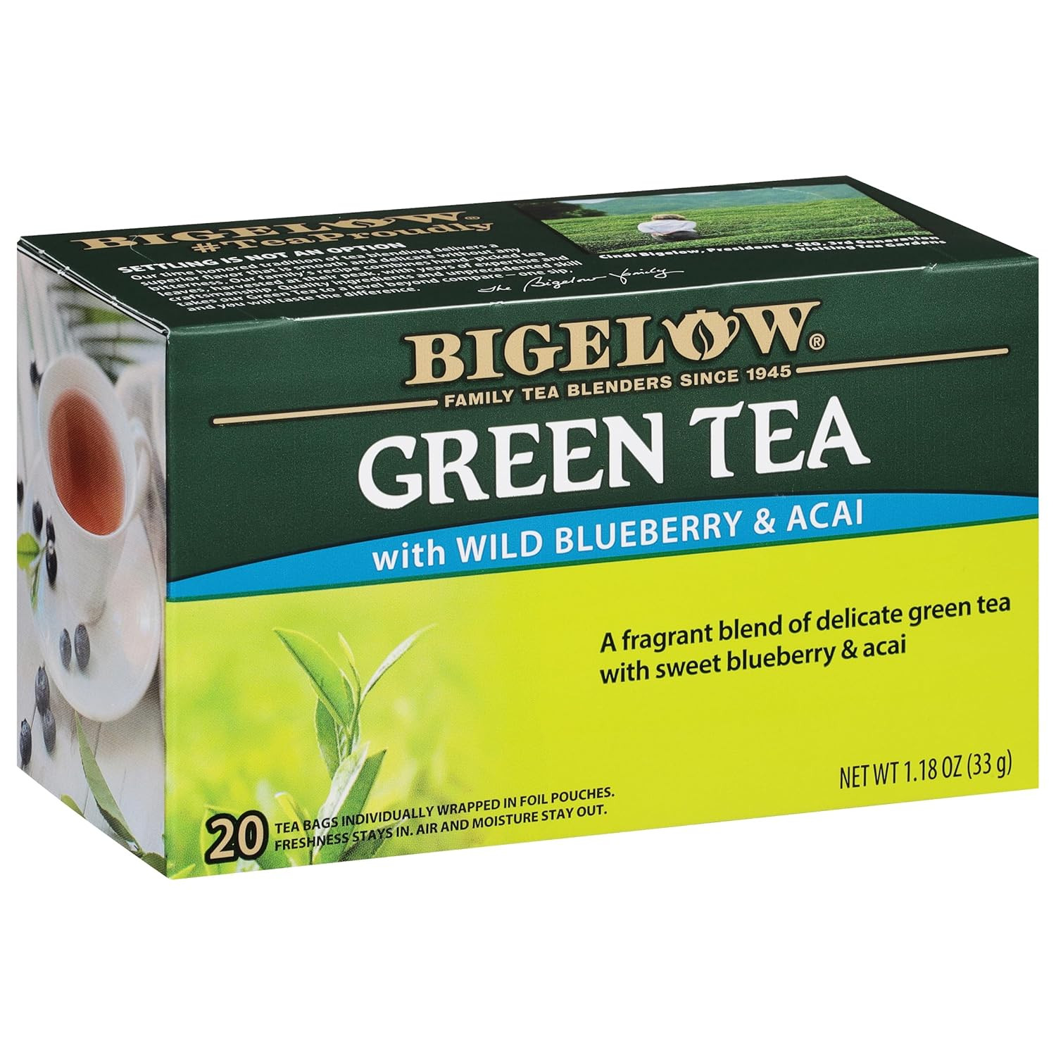 With Wild Blueberry And Acai, Caffeinated Tea With Wild Blue