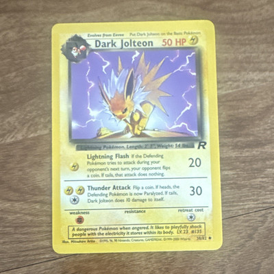 Dark Jolteon Team Rocket 38/82 Unlimited Regular Uncommon 50 HP