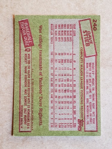 1985 TOPPS BASEBALL TRADING CARD 126-270 YOU PICK FREE SHIPPING 50% OFF 2+ - Bild 385 von 495