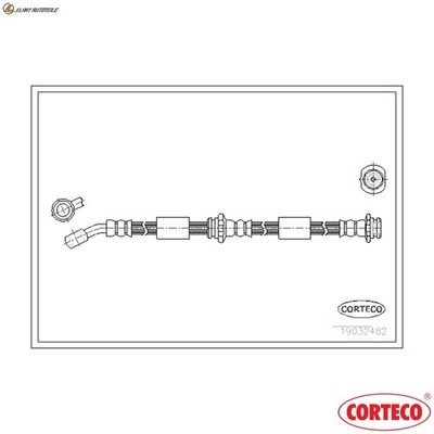 BREMSSCHLAUCH 19032482 FÜR NISSAN CGA3DE 1.3L CG10DE 1.0L TD15 1.5L 4cyl