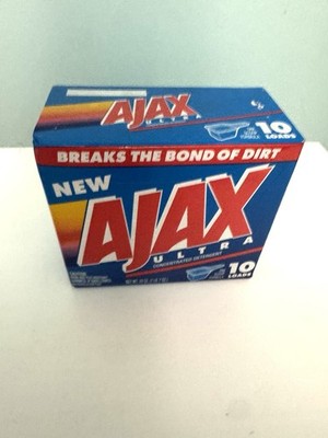 Vintage Ajax Ultra Laundry Detergent 23 oz 10 Loads Sealed Unopened 