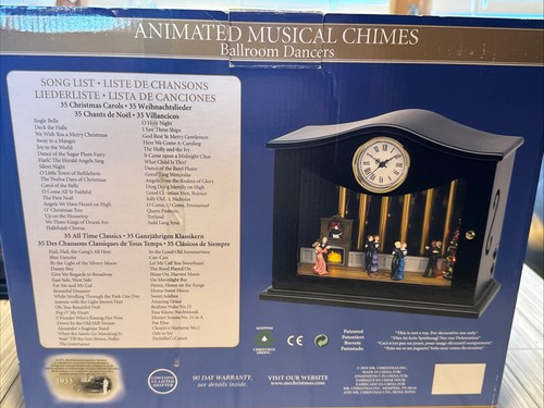 Mr. Christmas animated music chimes Clock “Ballroom Dancing” W/ 70 Songs - Picture 9 of 17
