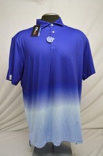 NWT RLX Ralph Lauren Men's Golf Performance Polo Shirt Blue White M 98.50