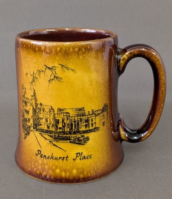 Vintage Penshurst Tischbecher Prinknash Keramik Krug richtiges mittelalterliches Gebräu!   