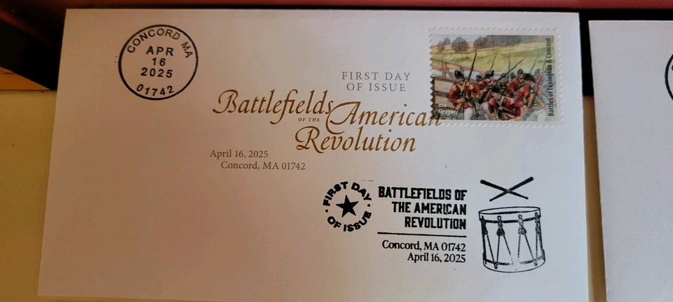 US 5977 Battlefields of the American Revolution (set of 15) DCP FDC 2025 - 4/16 - Image 3 of 4