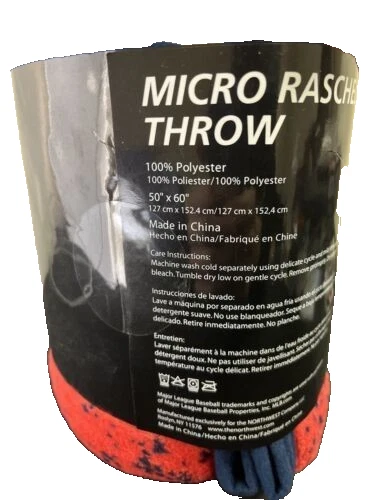 Boston Red Sox Micro Raschel manta súper felpa nueva con licencia MLB Foto 4 de 4