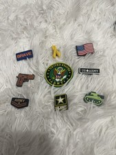 US ARMY Shoe Charms Military USA Veteran Police Law Enforcement