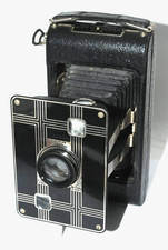 Kodak Jiffy Six-20 Folding Camera Art Deco -TESTED- Shutter works.