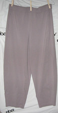 EILEEN FISHER Ankle Pants Elastic Waiste Zip Pockets M/M
