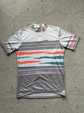 Vintage Louis Garneau Short Sleeve Cycling Shirt - White/Multicolor - XL