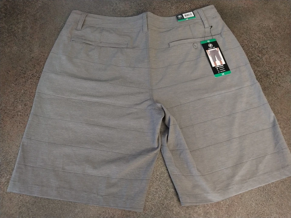 New Hang Ten Hybrid Shorts Mens 38 Gray Golf Outdoor Walking Performance NWT - Image 2 of 4