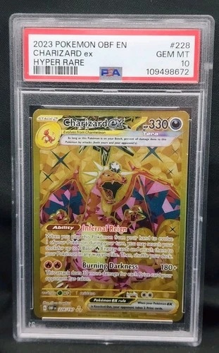 2023 Pokemon Obsidian Flames Charizard Ex #228 GEM MT PSA 10 Hyper Rare