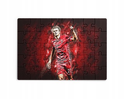 30/70/96/110 Teile Puzzle Sublimation Haaland, Individuell mit Namen, Öko-box