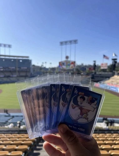 One Piece x Los Angeles Dodgers Luffy Card SGA 7/2/26 2026 On Hand