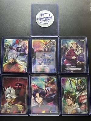 2025 Gundam Card Game Chinese Resource Tokens RP Promo Holofoil set of 6 pcs