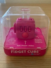 ZURU Fidget Cube Pink by Antsy Labs - Roll Click Breathe Glide Spin Flip, New