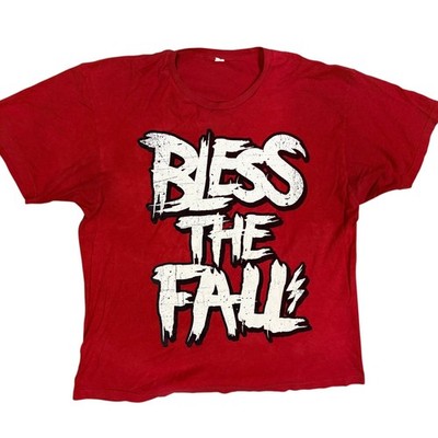 Bless The Fall Stage Dive Til You Die 2012 Band Merch Red Graphic TShirt XL