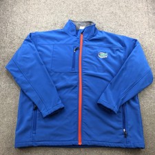 Florida Gators Jacket Mens 2XL Blue NCAA Knights Apparel Full Zip Softshell