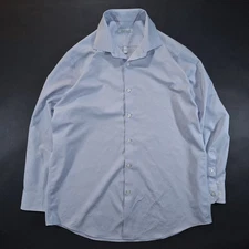 Perry Ellis Portfolio Men's Light Blue Long Sleeve Dress Shirt 16.5"/32"/33"