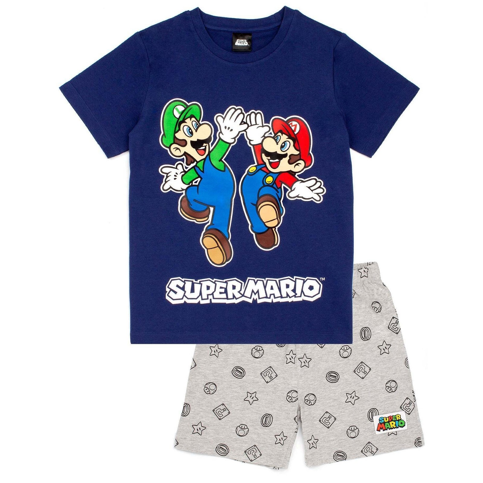 Super Mario Set de Pijama Corto Niños (NS6587)