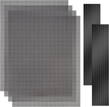 4 Pack 400X300Mm DIY PC Case Dust Filter, 1.2Mm Hole, PVC Dustproof Mesh Filte