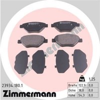 Zimmermann BremsbeläGe Bremsbelegsatz Vorne FüR Renault Megane II