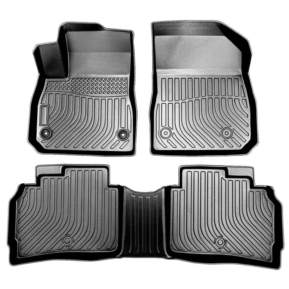 Floor Mats For 2016-2023 Chevrolet Malibu All Weather TPE Floor Liner Carpets Foto 2 de 4