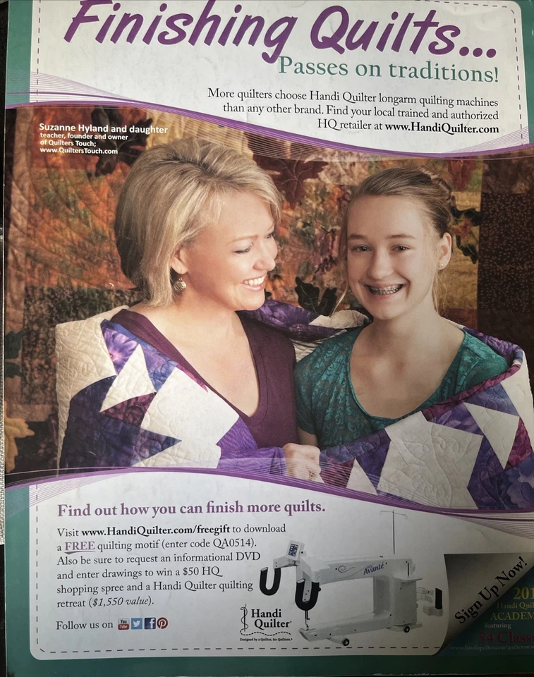 Quilting Arts Magazine “Portrait Quilts Made Easy” April/May 2014 Issue 68 - Image 2 of 4