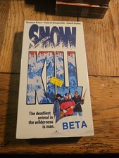 Snow Kill BETAMAX 1990Rare In Beta. Sealed Watermarks Knox D Arbanville BETA