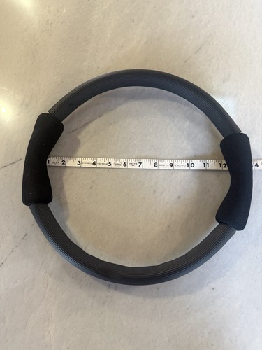 Pure Barre Pilates Ring Magic Ring Black 14" Foam Padded Handles
