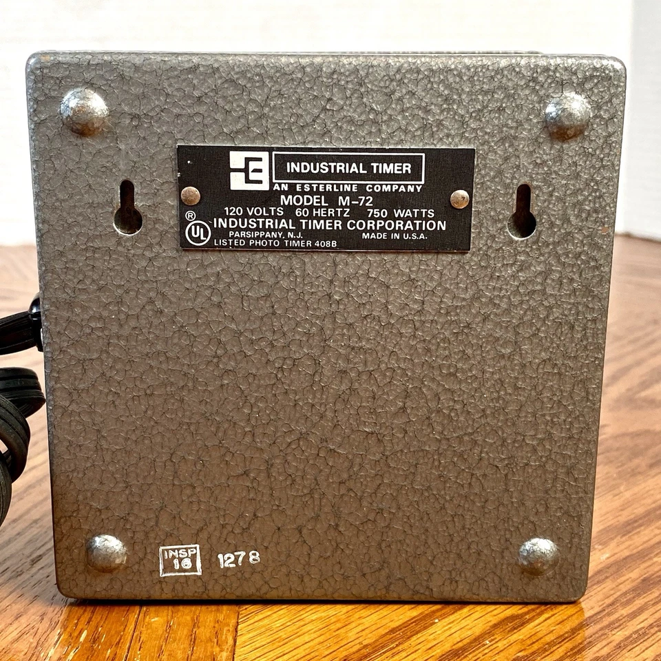 Vintage Master ~ Time-O-Lite Modelo M-72 Relógio Temporizador Darkroom ~ Testado e Funcionando - Imagem 4 de 4