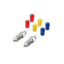 For Daihatsu Sportrak (1989-1998) Front Bleed Screw Kit STAINLESS STEEL + Caps