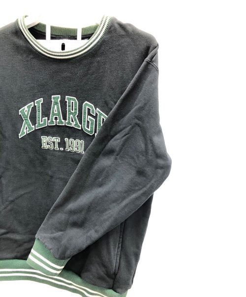 L X-Large Sweat Rib Line Crewneck Crew Neck | eBay