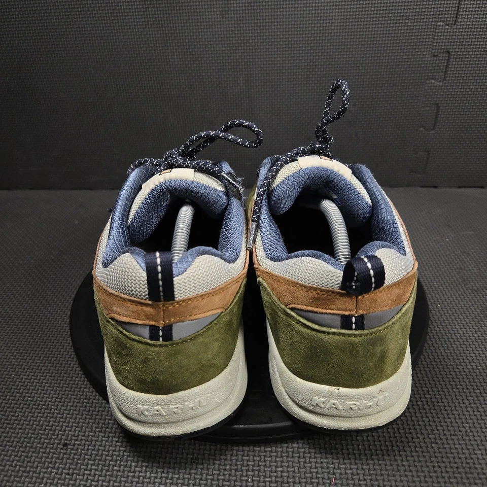 Karhu Fusion 2.0 Shoes Mens Size 13 Navy Brown Olive Suede Mesh Fulcrum F804131 - Image 4 of 4