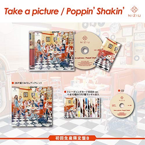 K-POP・アジア NiziU CD Take a pictur / Poppin' Shakin' New CD Take a picture/Poppin' Shakin' (Limited Edition B
