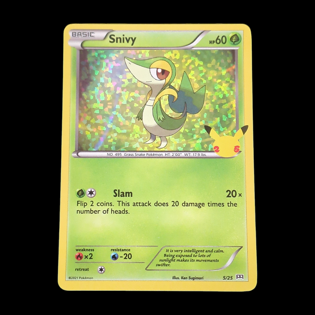 Pokemon Snivy - 5/25 - McDonald's 25th Anniversary Promos Foil