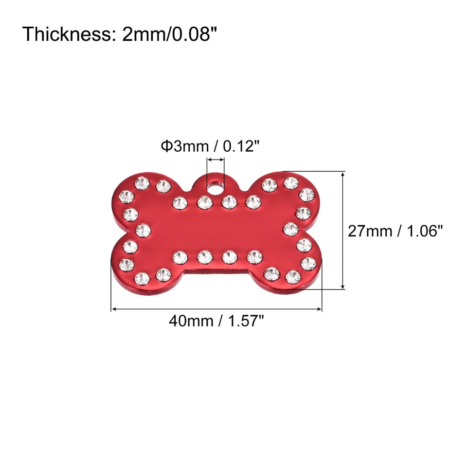 Metal Bone Tags Stamping for Pet Dog ID Tags 6 Pcs(Multicolored) eBay