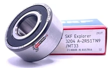 SKF 3204 A-2RS1TN9/MT33 Double Row Bearing, (SKF 5204)