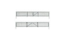 Woodland Scenics HO 192' Picket Fence Kit with Gates, Hinges & Planter Pin A2984
