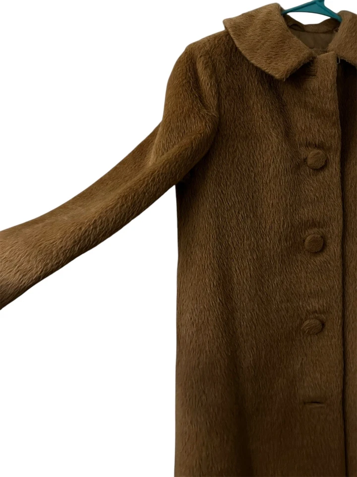 Винтажный 1960-х искусственного меха длинное пальто женщин James S Lee & Co заказ портной Гонконг - Изображение 4 из 4