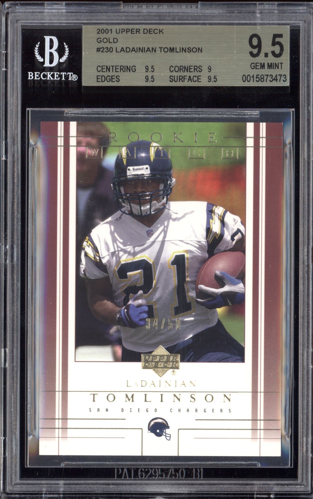 LaDainian Tomlinson Upper Deck #230 Gold