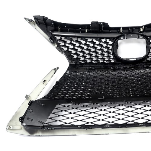 For 14-17 Lexus CT200H Front Grill Lower Grille W/Trim Molding Glossy Black 4PCS - Picture 14 of 16