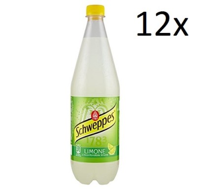 12x Schweppes limone Zitrone Lemonade PET 1 Lt erfrischend