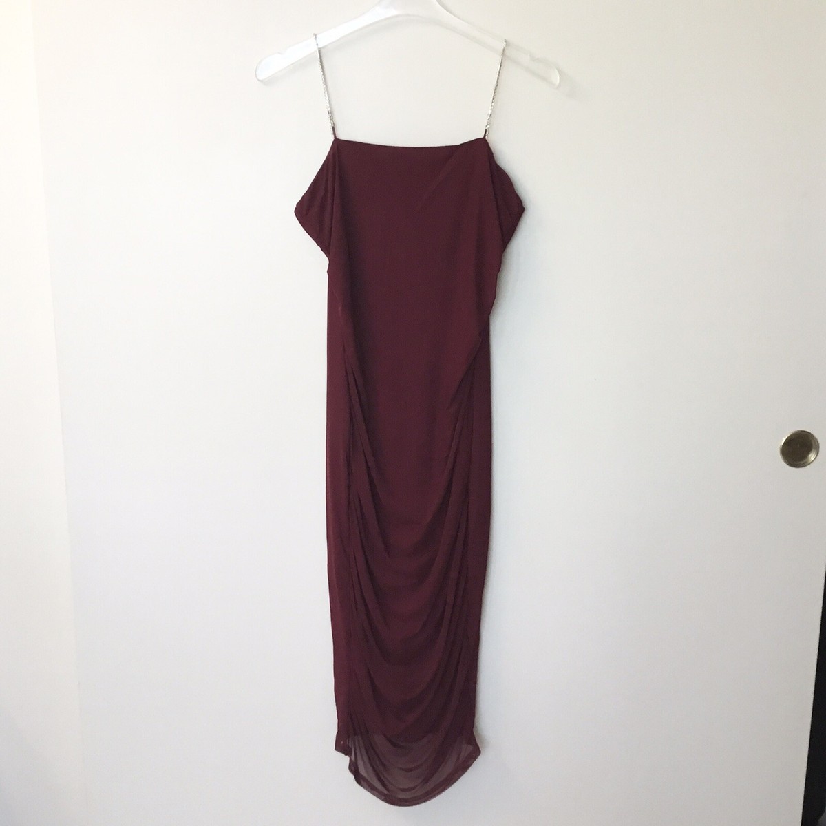 burgundy mesh midi dress Pink One Shoulder Sheer Homecoming Dresses Lace Applique Bodycon Dress –  vigocouture main image 1