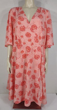NWT Torrid pink floral A-Line genuine wrap dress womens size 22
