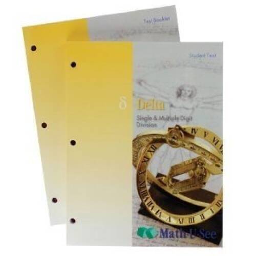 Delta Single & Multiple Digit (Math.U.See) Division Student Text - GOOD ...