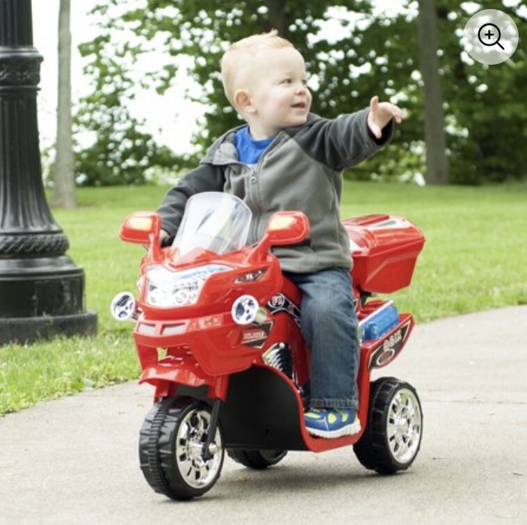 3 Wheel Motorcycle for Kids, Battery Powered Ride for girls 