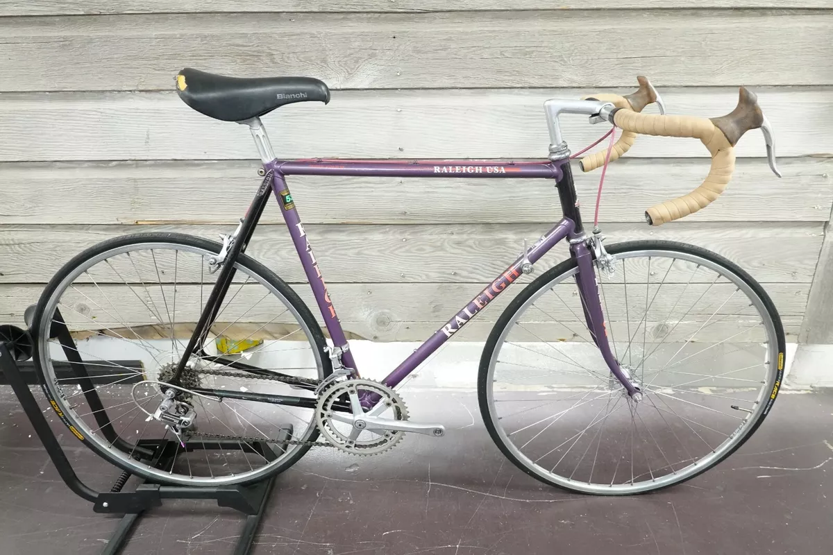Raleigh Super Course 12 Speed 58cm Rare Vintage Road Bike Shimano 600 700c